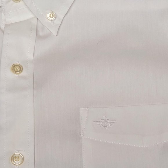 Dockers Signature Dress Shirt Size L White - Picture 5 of 9